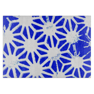 Planche À Découper Motif géométrique bleu royal