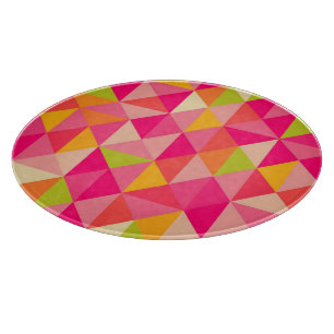 Planche À Découper Motif géométrique de triangles