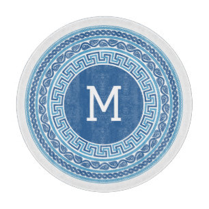 Planche À Découper Motif grec Monogramme personnalisé