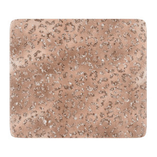 Planche À Découper Motif imprimé peau de léopard guépard noir mignon