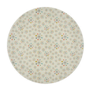 Planche À Découper Motif inspiré atomique de la moitié du siècle