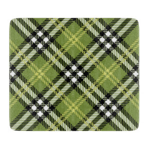 Planche À Découper Motif irlandais vert de plaid