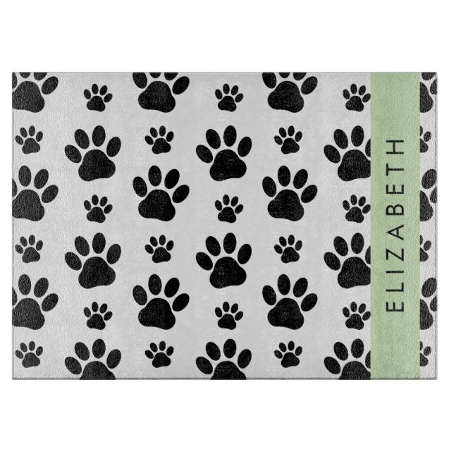 Planche À Découper Motif mâle, Patrouilles de chien, Noir et Blanc, V (Devant)
