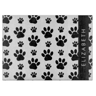 Planche À Découper Motif mâle, Patrouilles de chien, Noir et Blanc, V