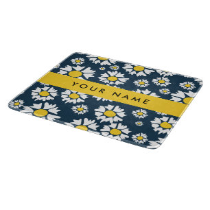 Planche À Découper Motif Marguerite, Marguerites Blanches, Votre Nom