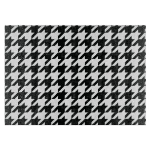 Planche À Découper Motif noir blanc de Houndstooth