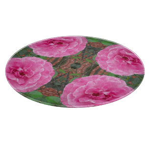 Planche À Découper Motif Rose Rose