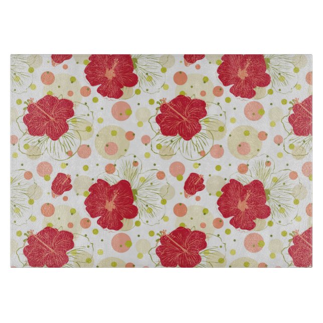 Planche À Découper Motif tiré par la main de ketmie (Devant)