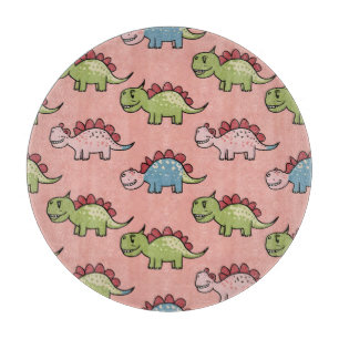 Planche À Découper Motif transparent de dinosaure mignon