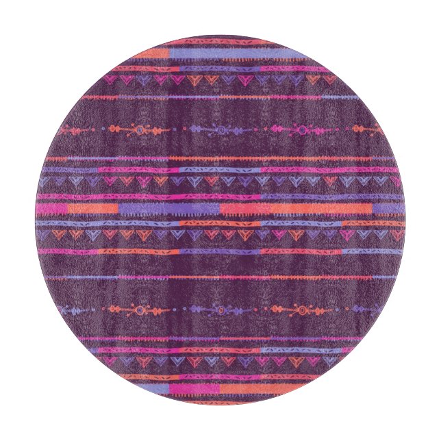 Planche À Découper Motif tribal pourpre (Devant)