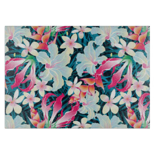 Planche À Découper Motif tropical coloré