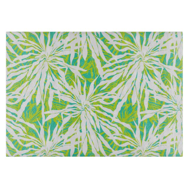 Planche À Découper Motif tropical de palmettes (Devant)