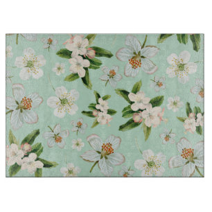 Planche À Découper Motif vintage de fleurs de printemps