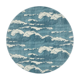 Planche À Découper Motif Vintage rétro-tiré à la main