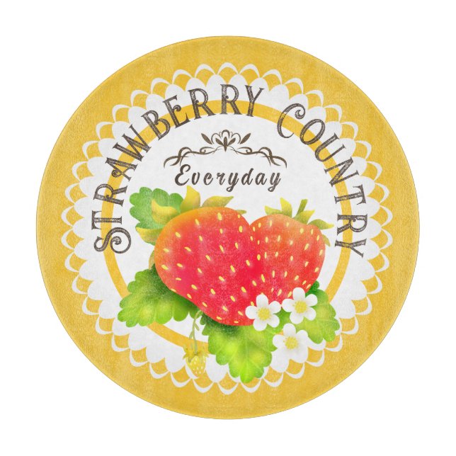 Planche À Découper Moutarde aux fraises (Devant)