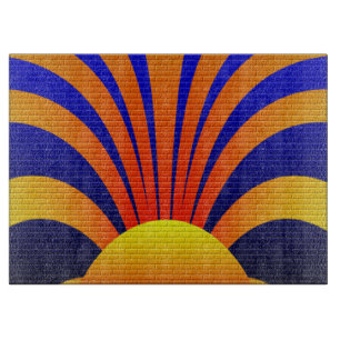 Planche À Découper Mur du coucher du soleil