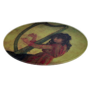 Planche À Découper Muse Jouer à la harpe