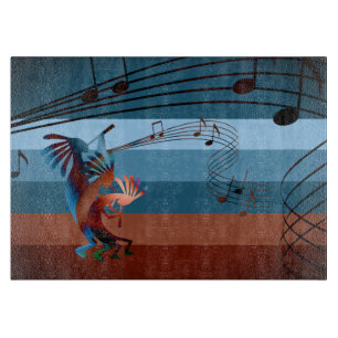 Planche À Découper Musique Kokopelli Sud-Ouest Bronzée