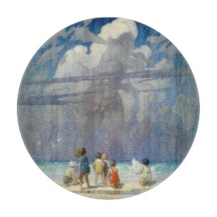 Planche À Découper N.C. Wyeth Le Géant 1923 Illustration Vintage