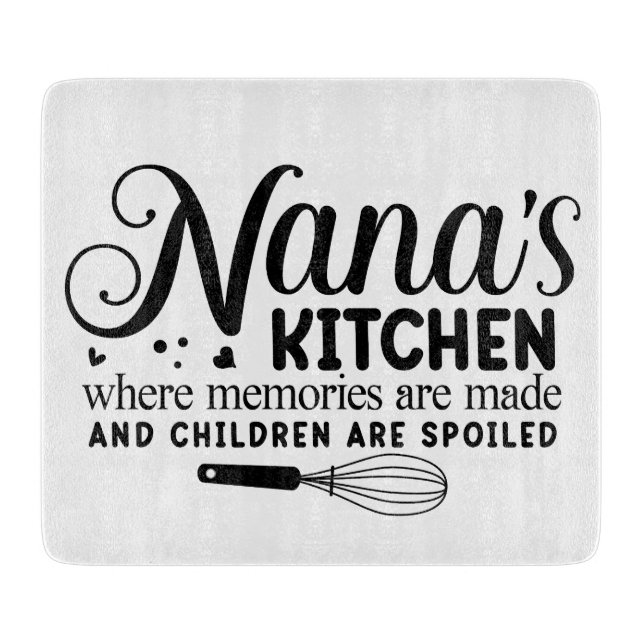 Planche À Découper Nana's Kitchen Glass Cutting Board (Devant)