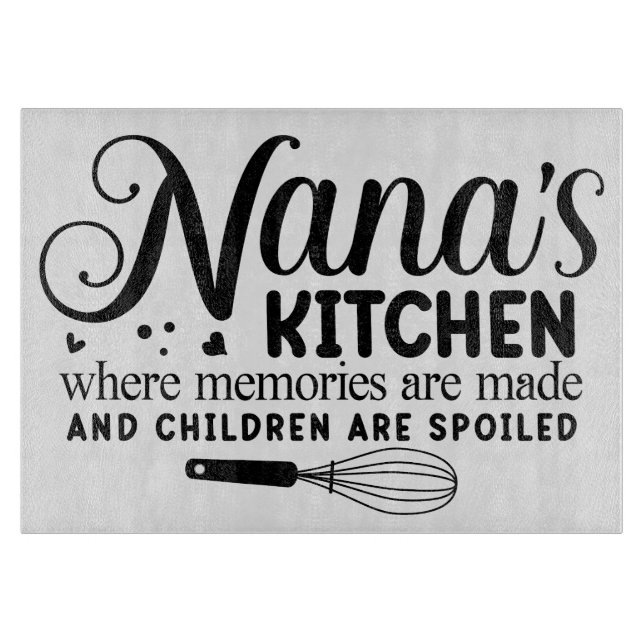 Planche À Découper Nana's Kitchen Glass Cutting Board (Devant)