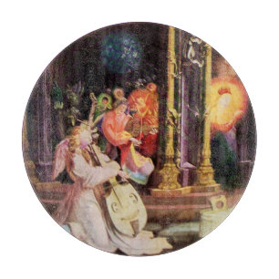 PLANCHE À DÉCOUPER NATIVITÉ AVEC ANGELS - MAGIE DE NOËL