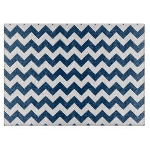 Planche À Découper Navy Zigzag, Navy Chevron, Motif géométrique