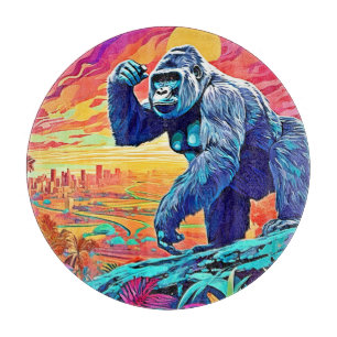 Planche À Découper Neon Jungle Gorilla Imaginaire urbain