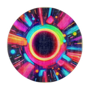 Planche À Découper Neon Vortex de l'Art Lumière