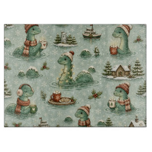 Planche À Découper Nessie de Noël Monstre du Loch Ness Confortable Cr