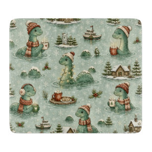 Planche À Découper Nessie de Noël Monstre du Loch Ness Confortable Cr