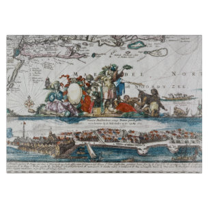 PLANCHE À DÉCOUPER NEW AMSTERDAM, 1673
