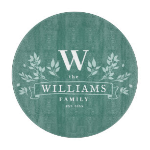 Planche À Découper N'importe quelle couleur   Monogramme de nom de fa