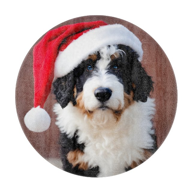 Planche À Découper Noël Bernedoodle (Devant)