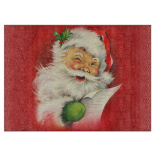 Planche À Découper Noël du Père Noël vintage