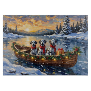 Planche À Découper Noël en bateau dalmate