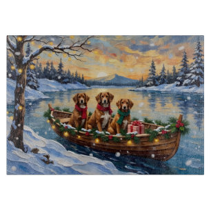 Planche À Découper Noël en bateau de Vizsla