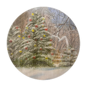 Planche À Découper Noël en forêt, par Gary Poling