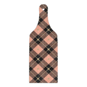 Planche À Découper Noir de bûcheron PInk Plaid
