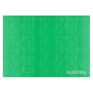 Planche À Découper Nom de couleur verte Aurora