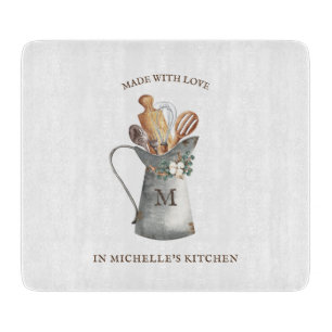 Planche À Découper Nom de la ferme rustique