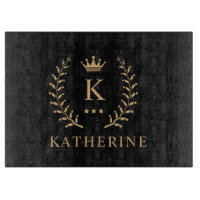 Nom de la Personnaliser et premier monogramme noir