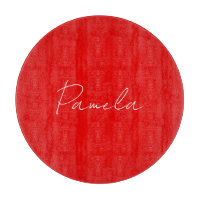 Nom élégant Minimaliste classique rouge chaud