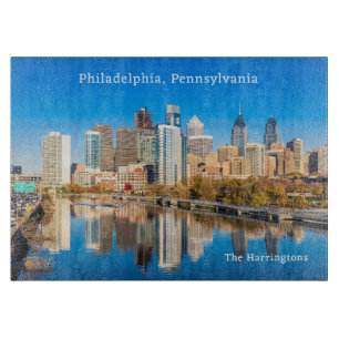 Planche À Découper Nom et texte personnalisés Philadelphia Pennsylvan