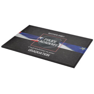 Planche À Découper Nom personnalisé, diplôme de l'académie de police