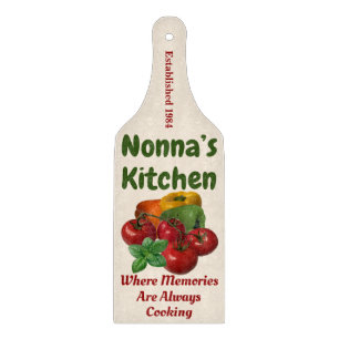 Planche À Découper "Nonna's Kitchen" blanc cassé