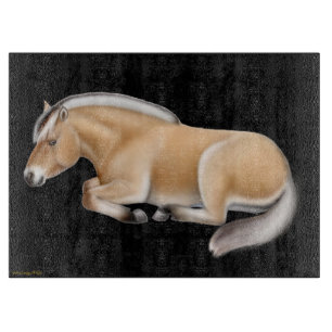 Planche à découper norvégienne de cheval de fjord