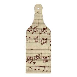 Planche À Découper Notes de musique ancienne - Feuille de musique Bac