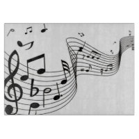 Notes de musique en verre cool