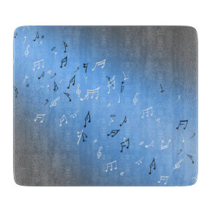Planche À Découper Notes musicales Lune bleue